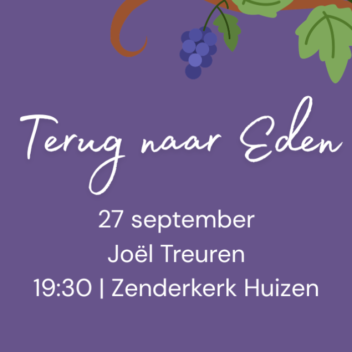 Facebook bericht september (Terug naar Eden)